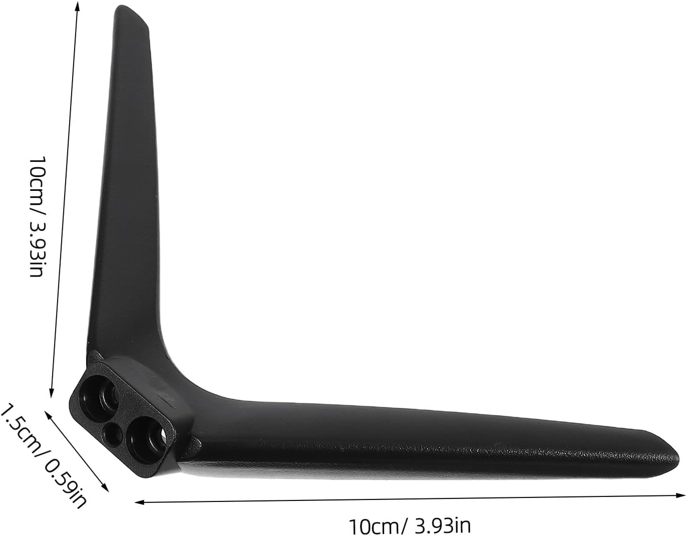 TINEASUR 15mm No-Drill Television Stand Bracket Dual-Hole Plastic Legs Tabletop Tv Base Support Holder for Bedroom