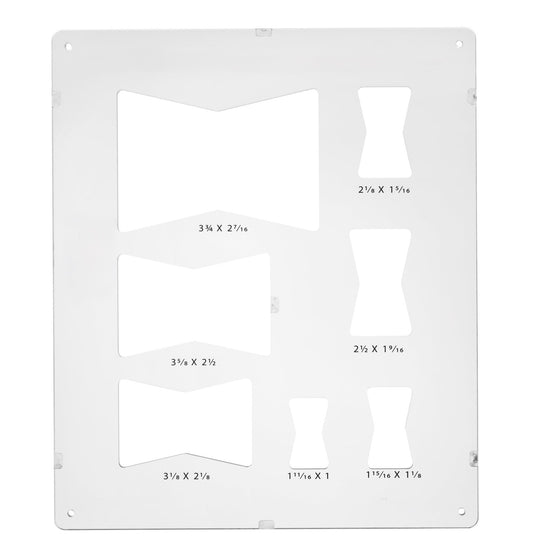 7-in-1 Perfect Butterfly Inlay Router Jig – 14 Precision Cuts (Keys & Mortises) Clear Acrylic Bow Tie Template for Woodworking – Premium Quality
