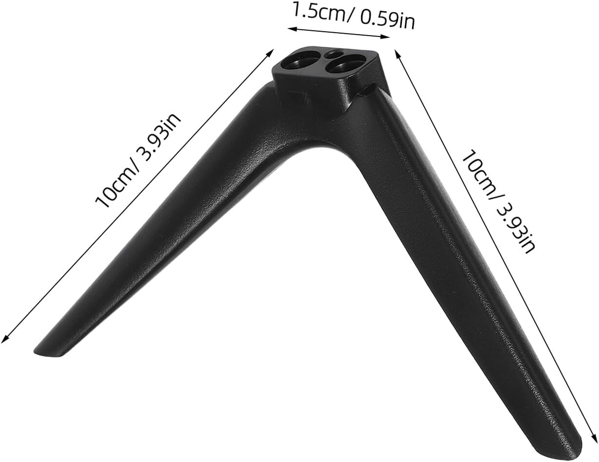 TOPPERFUN 15mm No-Drill Tv Stand Bracket for Flat Screen Tvs with Dual-Hole Plastic Feet, Heavy Duty Monitor