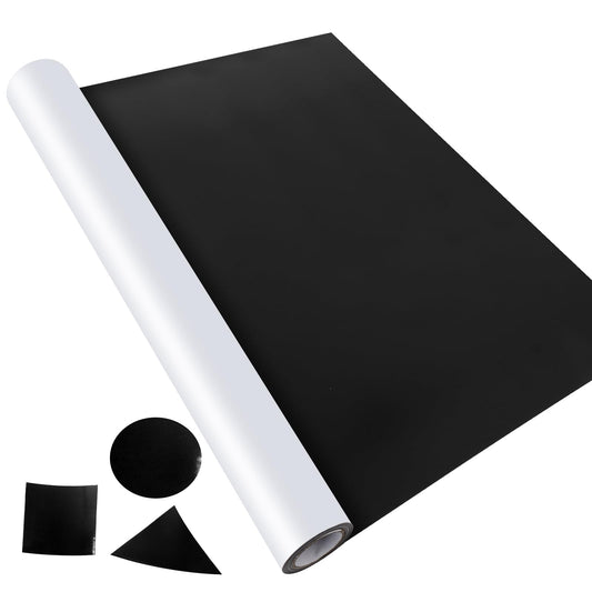 AISIMEE Blank Magnetic Sheet Roll,24”x 10’Strong Magnet Sheets Flexible Roll,30Mil Thickness Magnetic Paper Non Adhesive,White Vinyl Front-Printable-Sign Sheet Safe for Vehicles DIY Craft Projects