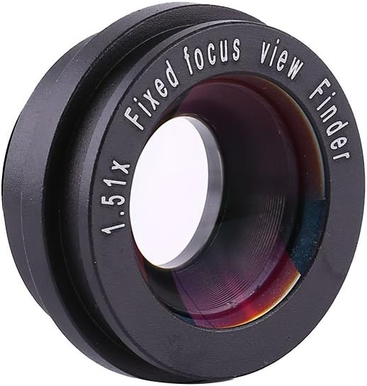 Yscryptoline 1.5X 6 15mm Fixed Focus Viewfinder Eyepiece Magnifier for DSLR Camera, Durable Eyecup with Mount Bases