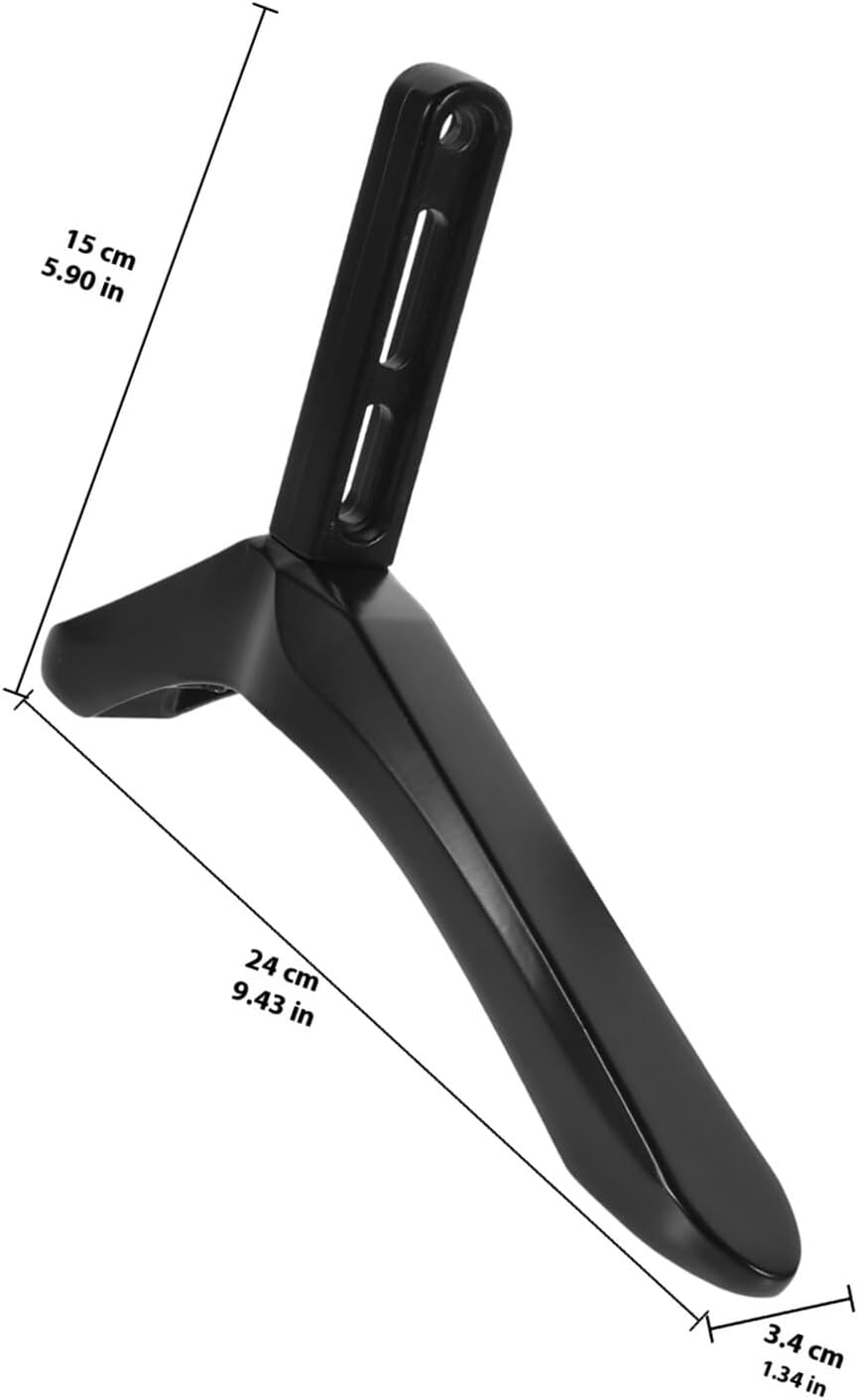 Happyyami Black Desktop TV Stand Bracket with Screws for Versatile Use