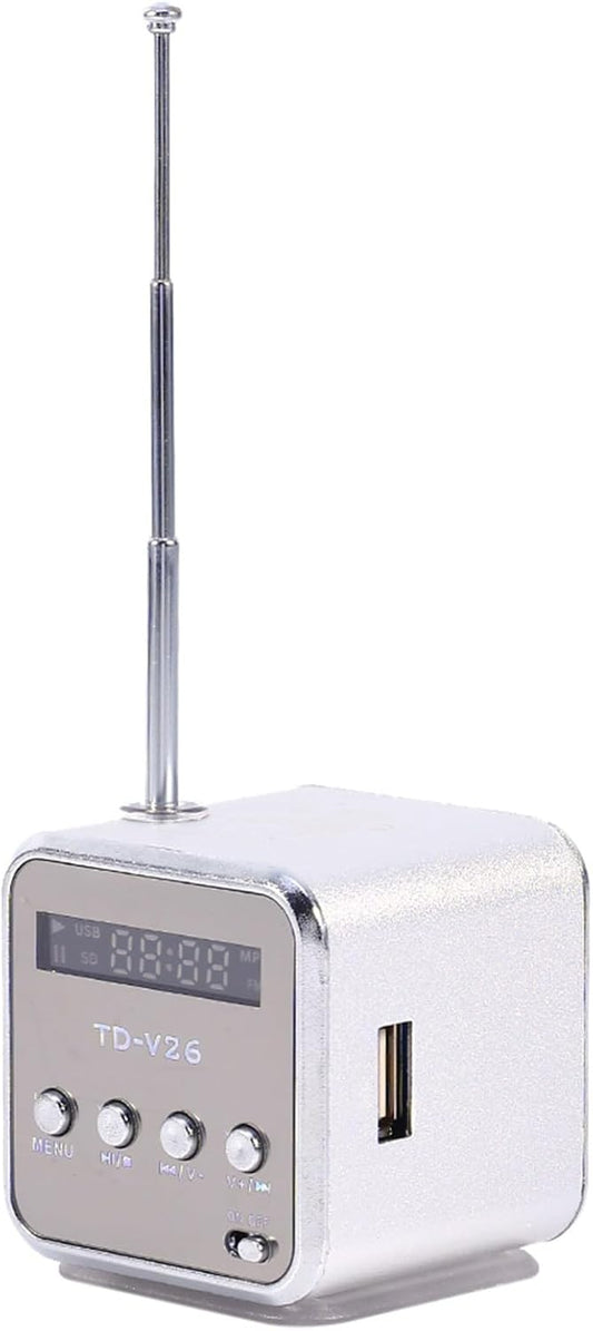 CCYLEZ Portable AM FM Radio with Bluetooth Music Speaker, Vintage Mini Speaker Retro Radio, Portable Bluetooth Speaker