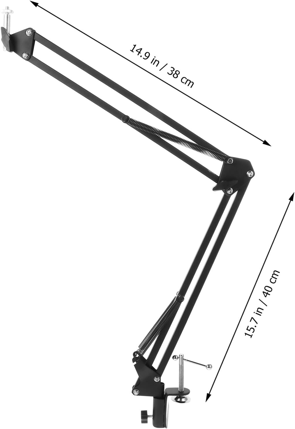 Zerodeko 1/4-inch Metal Scissor Arm Webcam Clamp Stand with Screw Desktop Holder for USB Camera Streaming and Video