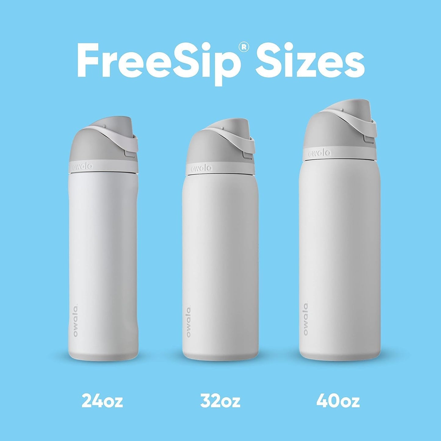 Owala FreeSip Insulated Stainless Steel Water Bottle - 40 oz BPA-Free with Straw | Surfs Edge Design