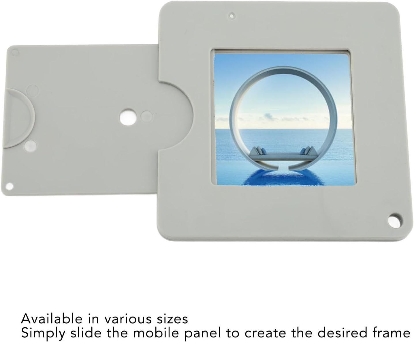 Luqeeg Plastic Painting View Finder, Gray Value Comparison, Landscape Design, Color Isolation View Finder with Sliding