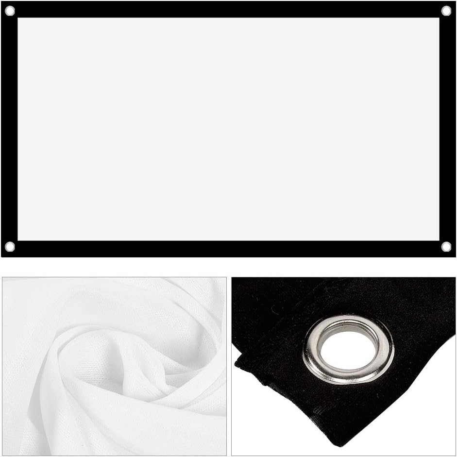 VBESTLIFE 40 INCH 40inch 16:9 40in Projection Screen, Note The Size, Projection Curtain Screen, Projection Screen