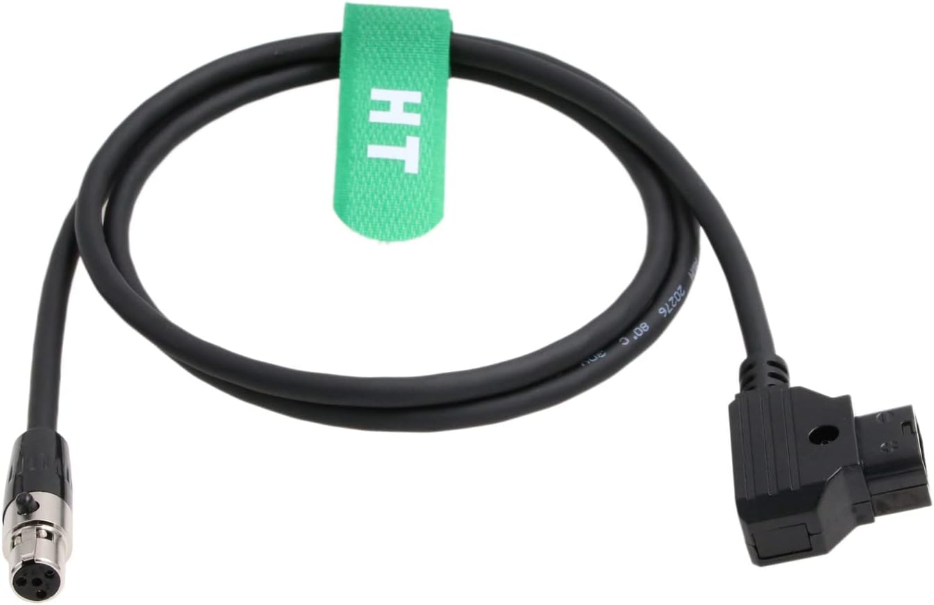 HangTon 4 055 056 058 F-10A F-7H 074 (45cm) D-tap Power Cable Mini XLR Pin for Alphatron EVF Viewfinder TVLogic VFM LVM