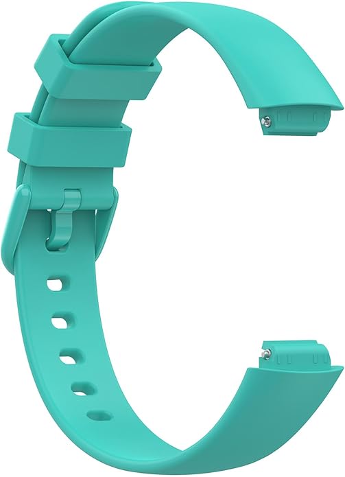 2 Pack Compatible with Fitbit Inspire 3 Bands, 15.4mm Width Soft Silicone Adjustable Sport Replacement Band for Women Men