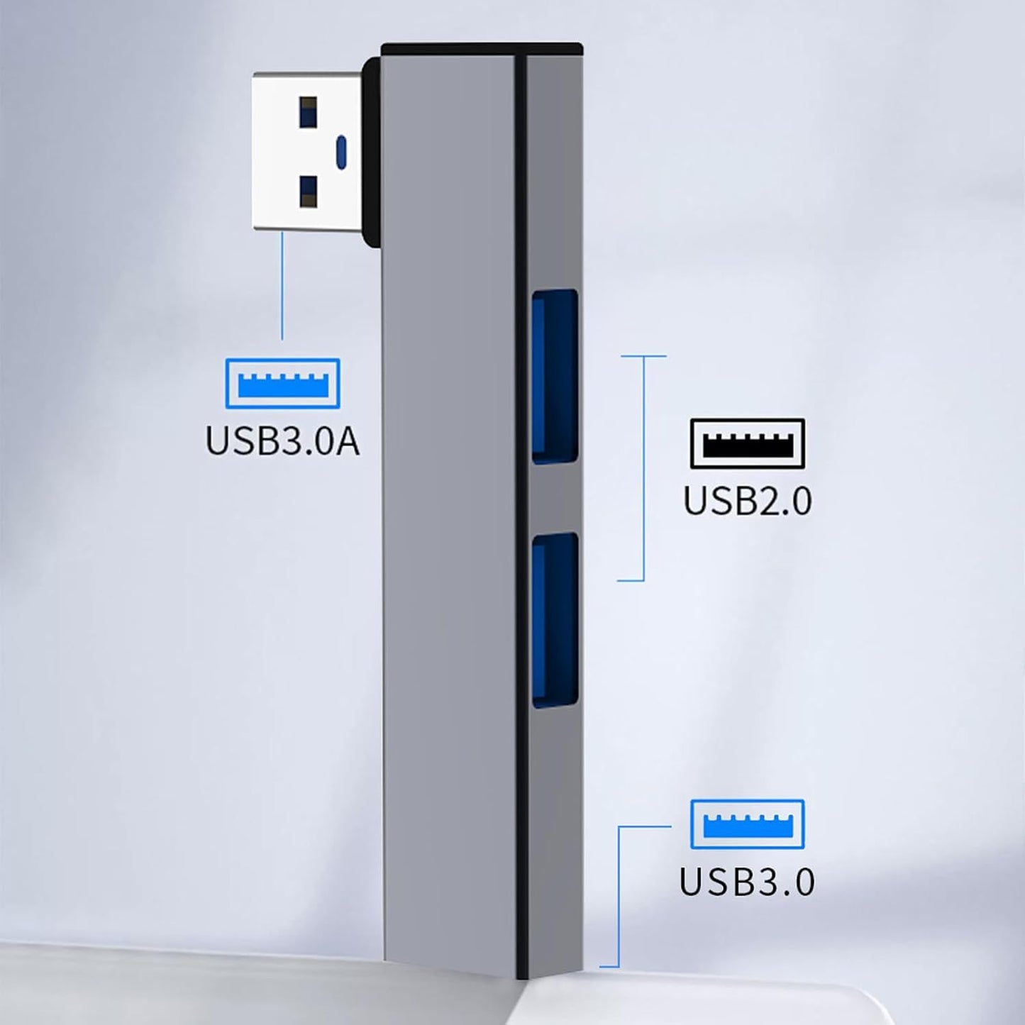 BOLOUY 4 2 USB2.0 1 USB3.0, Docking Station USB C Hubs with Port Data Hubs for Laptop, Portable Docking Station