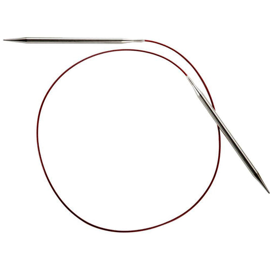 ChiaoGoo Red Lace Circular 32 inch (80cm) Stainless Steel Knitting Needle Size US 1 (2.25mm) 7032-1