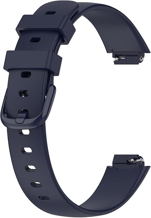 2 Pack Compatible with Fitbit Inspire 3 Bands, 15.4mm Width Soft Silicone Adjustable Sport Replacement Band for Women Men