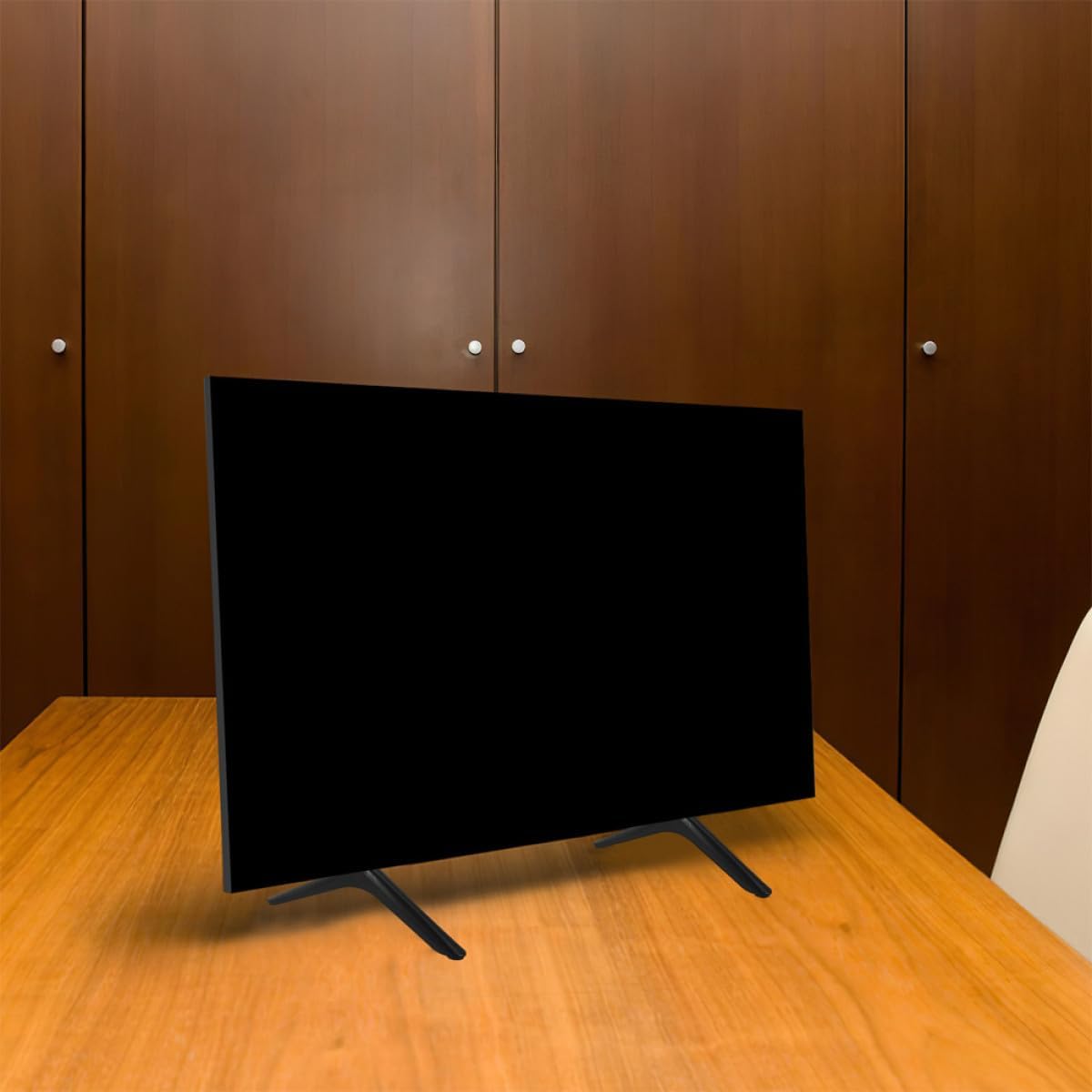 BESPORTBLE TV Stand Tabletop Replacement Legs Aluminum Alloy No-Drill Heavy Duty TV Base Support for Small to Medium