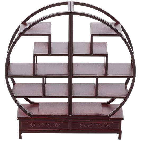 Totority Miniature Chinese Furniture Model 1 25 Scale Abs Bo Gu Shelf for Dollhouse Accessories DIY Sand Tray Decoration and Home Display