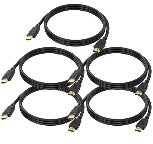 Vorothin 4K 3 5-Pack, 3FT 4K@60Hz, 2.2, 3D, CL3 PS5, PS4, HDMI Cable FT HDMI Cord Shielded HDMI Cord Support HDCP HDR
