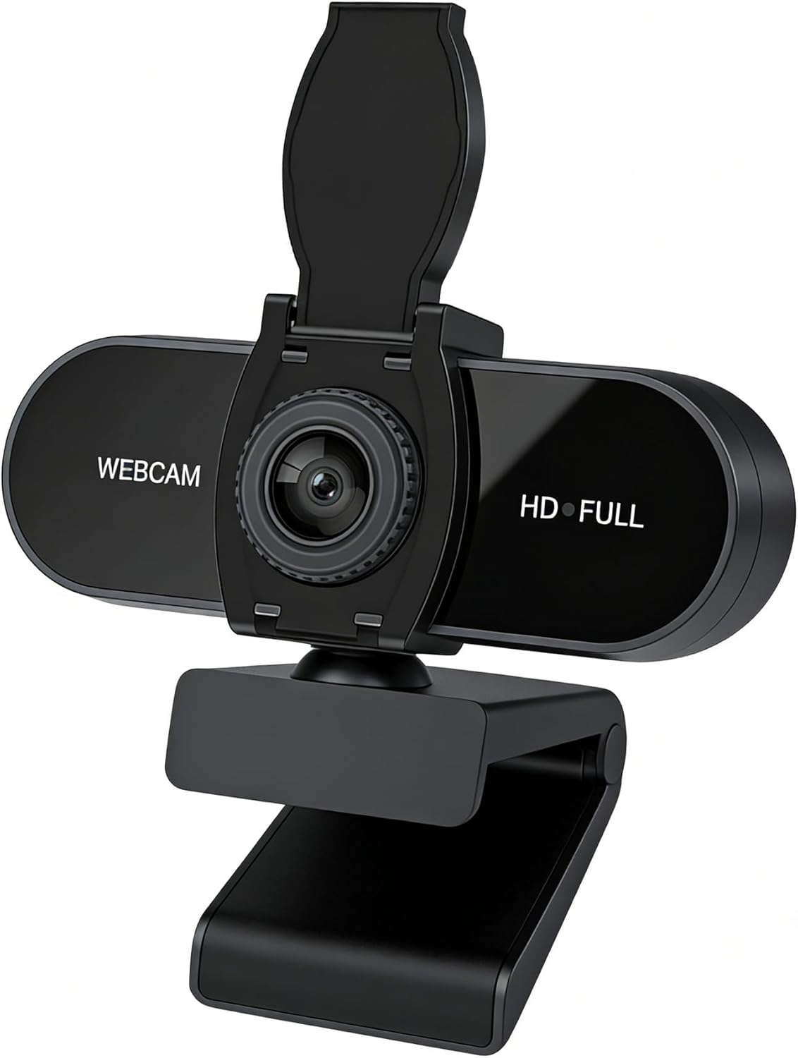 TOYAYAYO 1080P (1080p) HD Webcam with Microphone, Noise Cancellation, Privacy Cover, Wide-Angle Lens, Auto Light