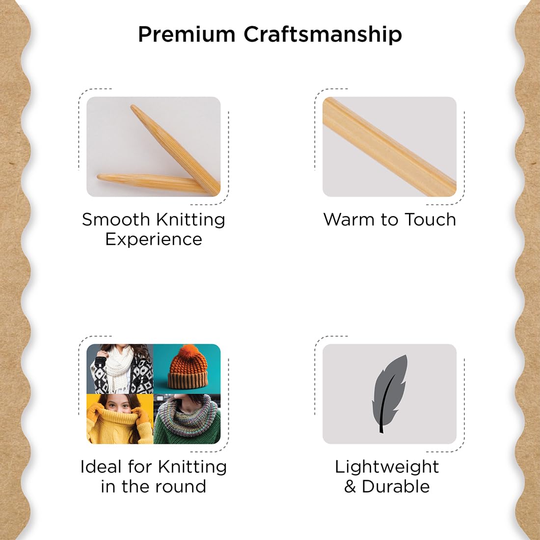 Knitter’s Pride Bamboo Luxe Fixed Circular Needles 40"" (100cm) – US Size 1.5 (2.5mm)