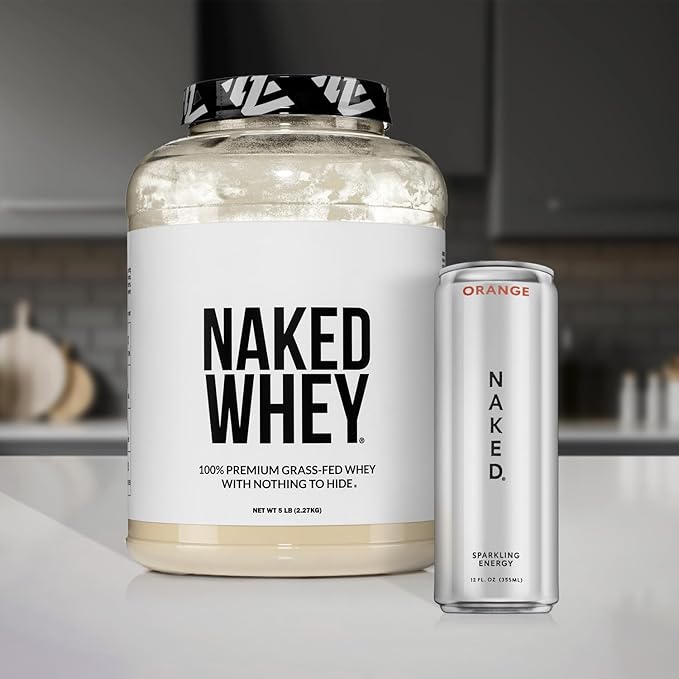 NAKED Whey 1Lb - Only 1 Ingredient, Grass Fed Whey Protein Powder, Undenatured, No Gmos, No Soy, Gluten Free, Stimulate Growth, Enhance Recovery - 15 Servings