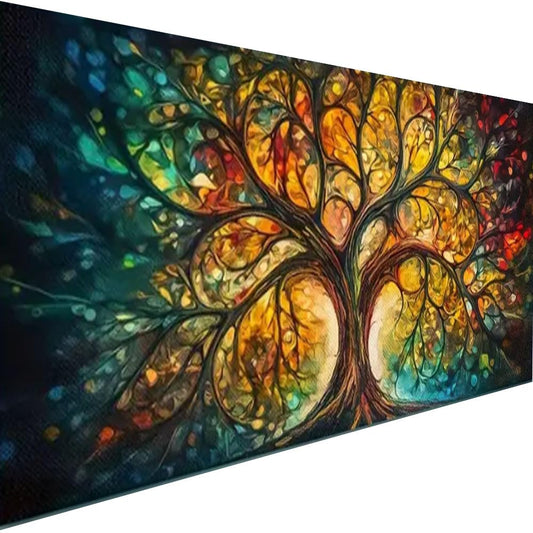 COHAYISY Large Diamond Art Kits for Adults - Tree of Life Diamond Painting Kits for Adults, DIY Full Drill Tree of Life Diamond Art Painting, Gem Painting Kit for Wall Decor 27.5 X 15.7inch
