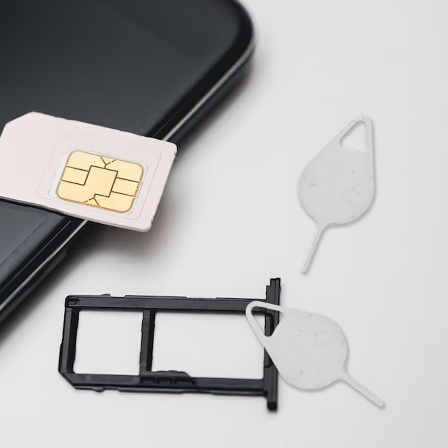 200 PRETYZOOM Pcs Sim Card Ejector Pin Tool Stainless Steel Mobile Phone Card Remover Universal Compatibility