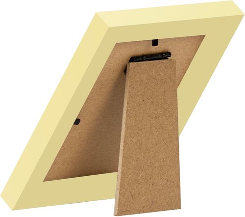JCJMY Gold 3x4 Picture Frame - Versatile Wall Mounting or Tabletop Display with Shatter-Resistant Plexiglass