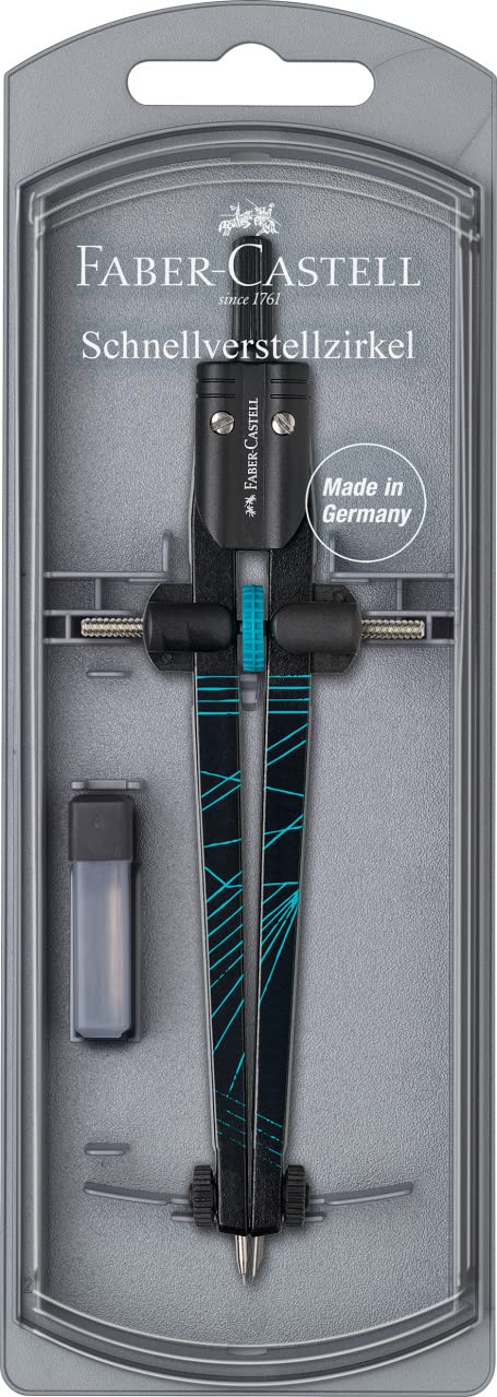 Faber-Castell Twister 2022 Compass with Quick-Set Mechanism - Various Colourways