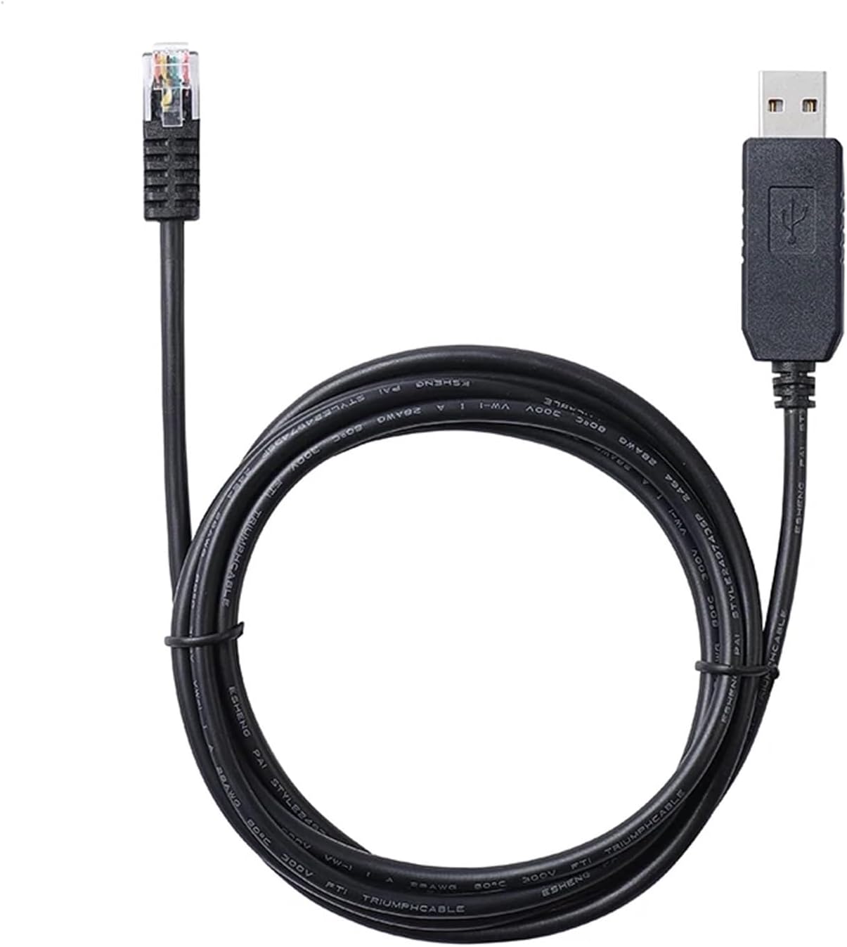 Skcvmn CP2102 RS232 RJ11 6P6C Cable(1m) Skywa-Cher Syn-can Manual Controller USB Serial to PC Link firmware Upgrade