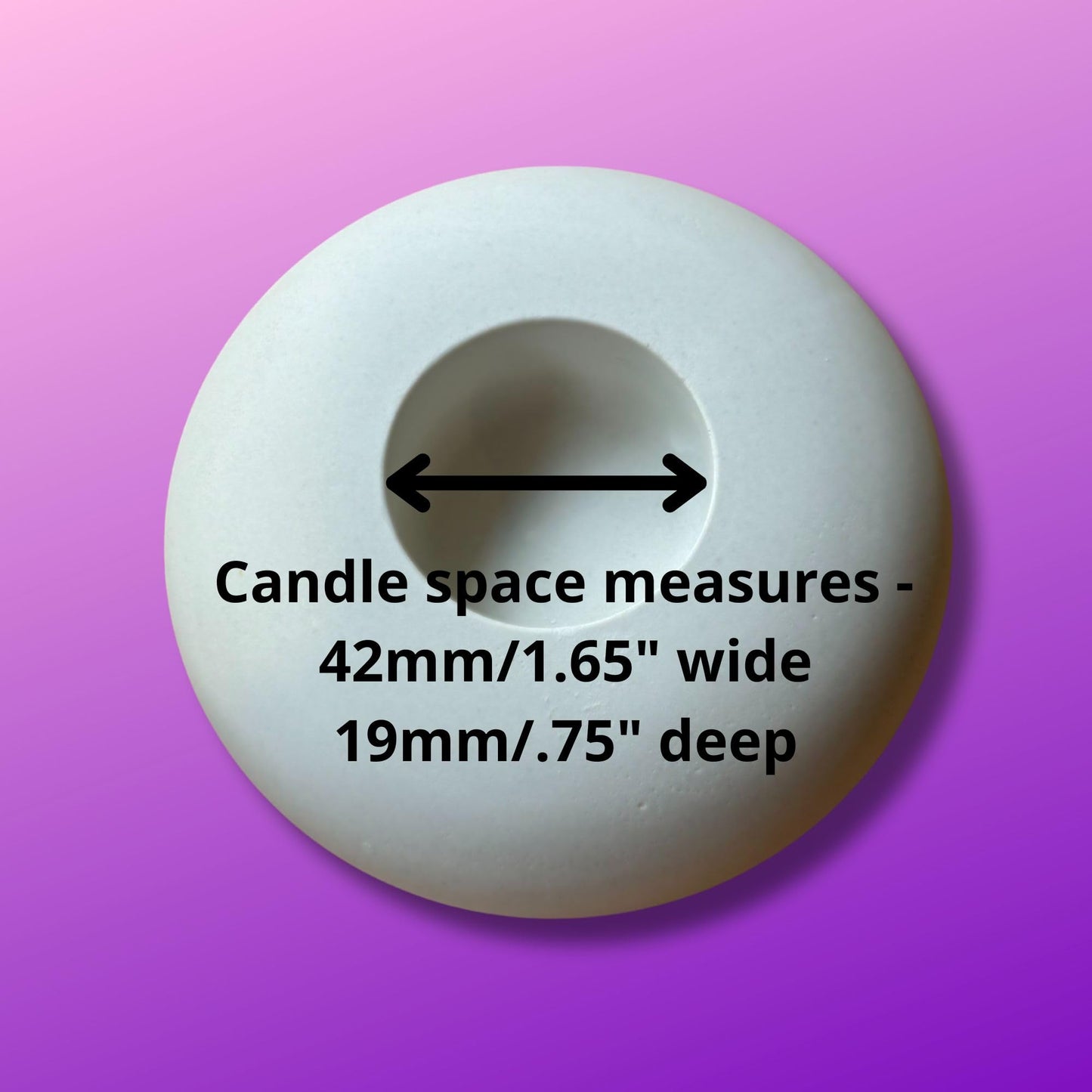 Tea Light Candle Holder Silicone Mold - by Happy Dotting Company - Round Shape - Tealight Candle Molds for Cement Casting - DIY & Creative Projects - Dotting and Mandala Art