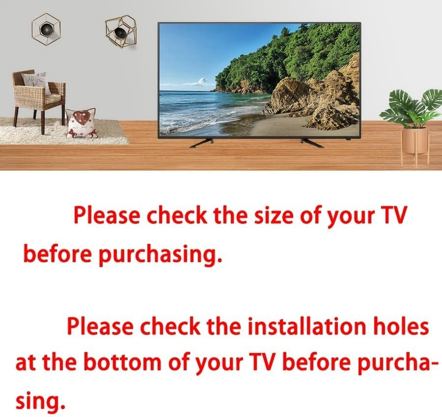 Dranvosk 40Inch 2PCS TV Stand Legs for TVs | Replacement TV Feet with Screws | Easy Install Plastic Mounting