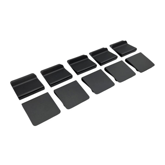 Hat Clip Blanks 10 Pack – Aluminum Hat Brim Clips for Laser Engraving and Custom Hat Accessories - Multiple Colors Available (Black)