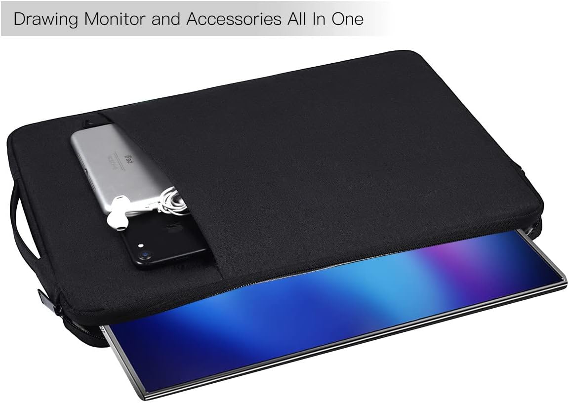 CaseDeer 17.3 Inch ZSCMALLS Portable Monitor Sleeve Case Bag Compatible with ViewSonic Forhelp MNN Portable Monitor