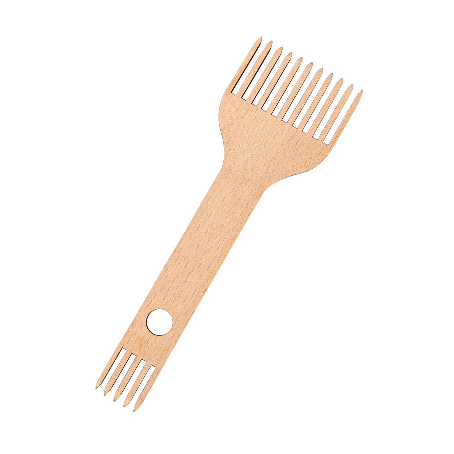AUEAR, Wooden Weaving Loom Comb, Double-Ended Handcraft Tapestry Rug DIY Braided Tools for Handcrafts Woven Making Crafts