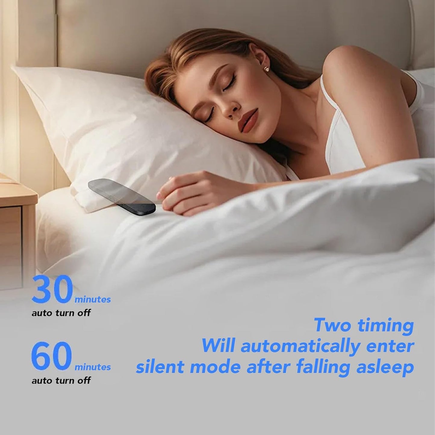Settings Zopsc Under Pillow Speaker for Deep Sleeping, HiFi Stereo Sound White Noise Portable Bluetooth Pillow Speaker