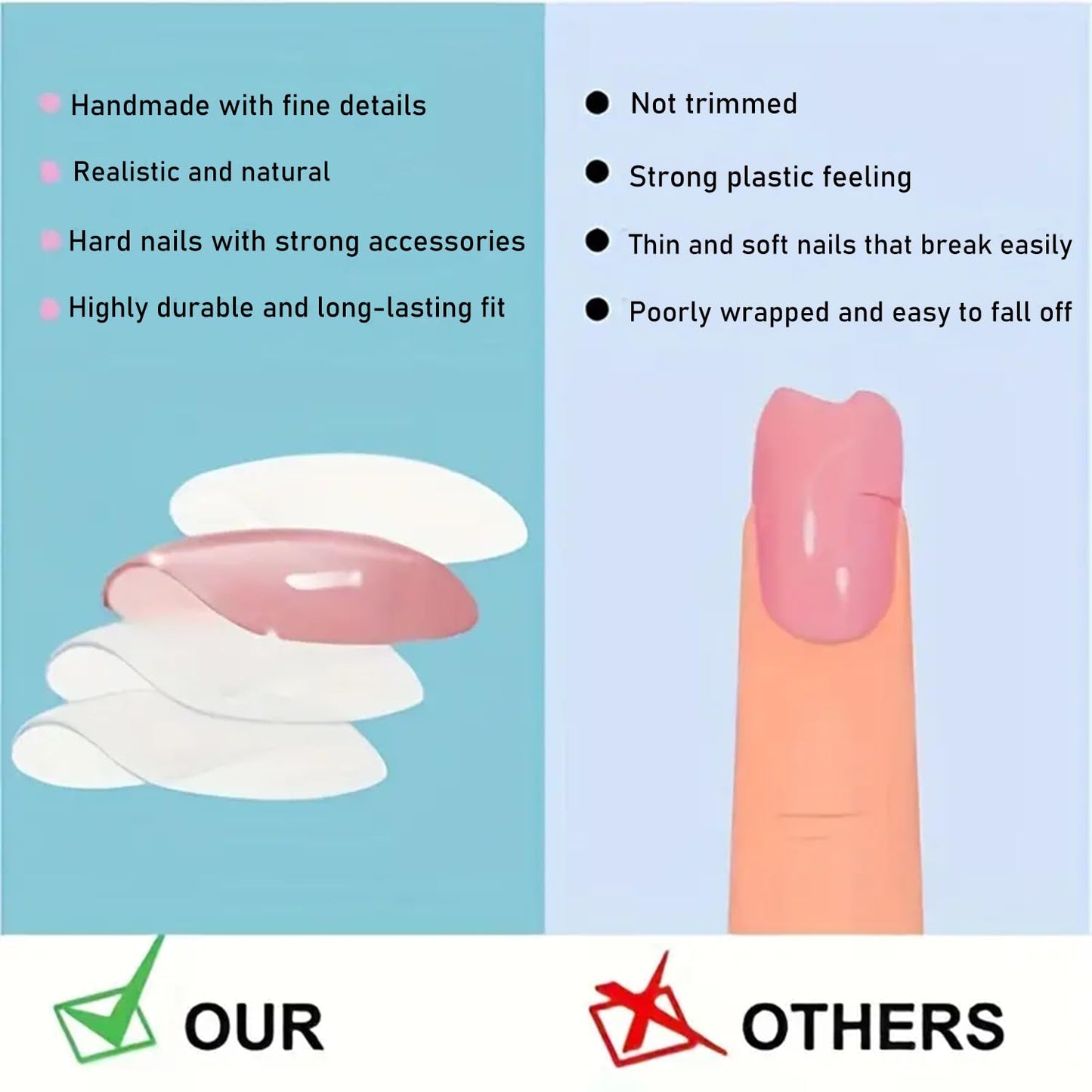 Christmas Gingerbread Man Press on Nails Short Oval Fake Nails with Bow & Stripe Designs Red Whiter Tip Xmas Cute False Nails Winter Holiday Nail Press ons Snowflake Full Cover Glue on Nail 24Pcs