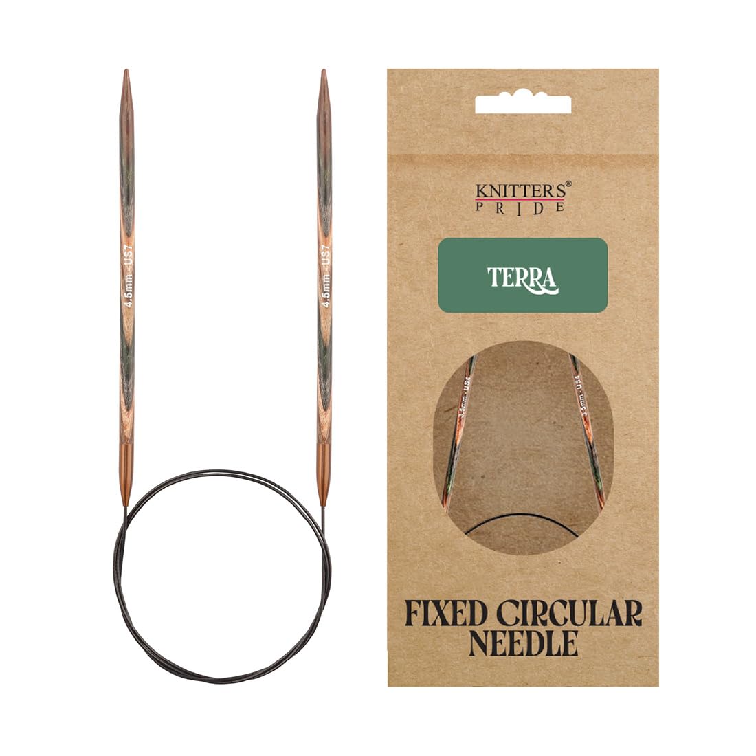 Knitter’s Pride Terra Fixed Circular Needles 40"" (100cm) – US Size 7 (4.5mm)