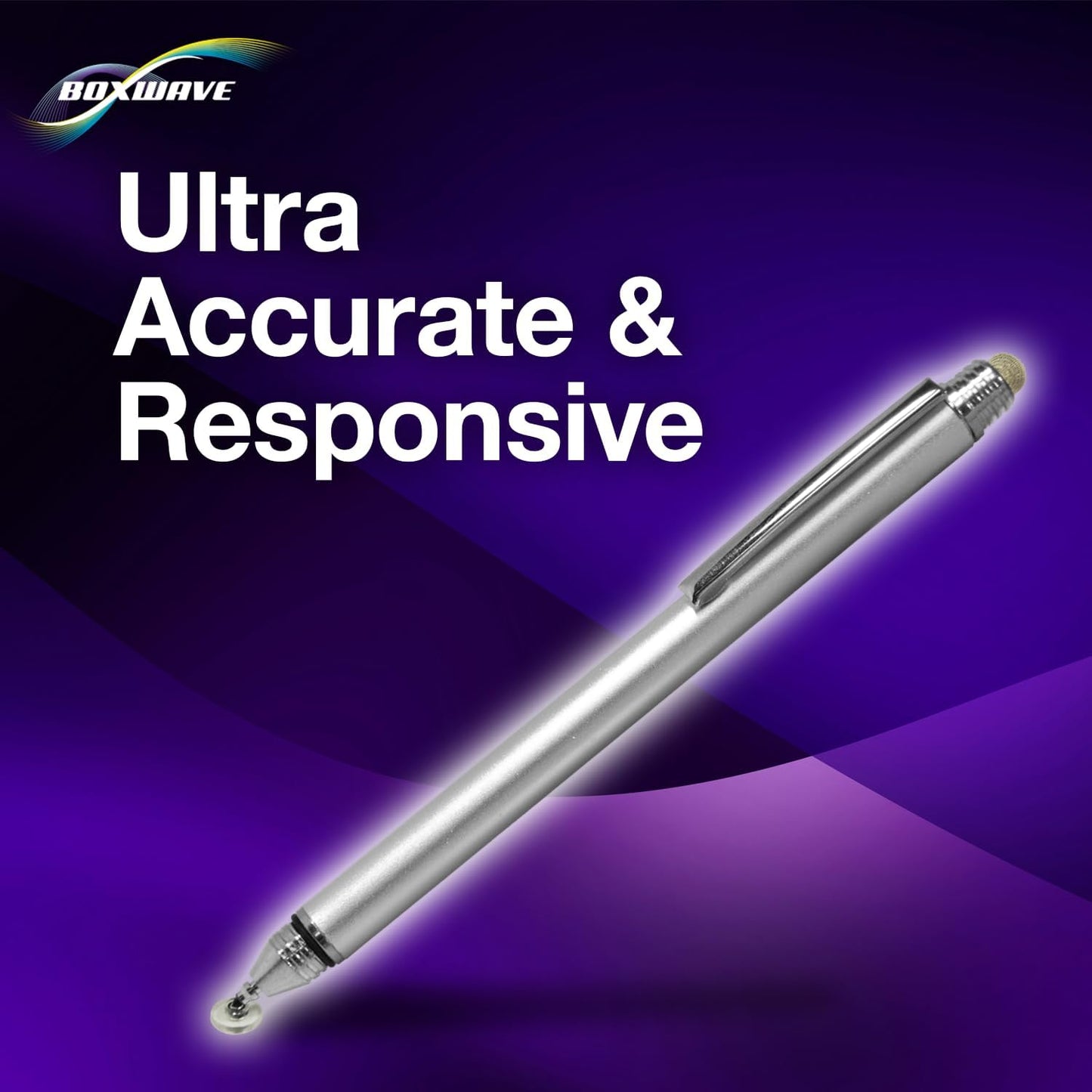 BoxWave (15 inch) Stylus Pen Compatible with Skylight Calendar - DualTip Capacitive Stylus, Fiber Tip Disc Tip
