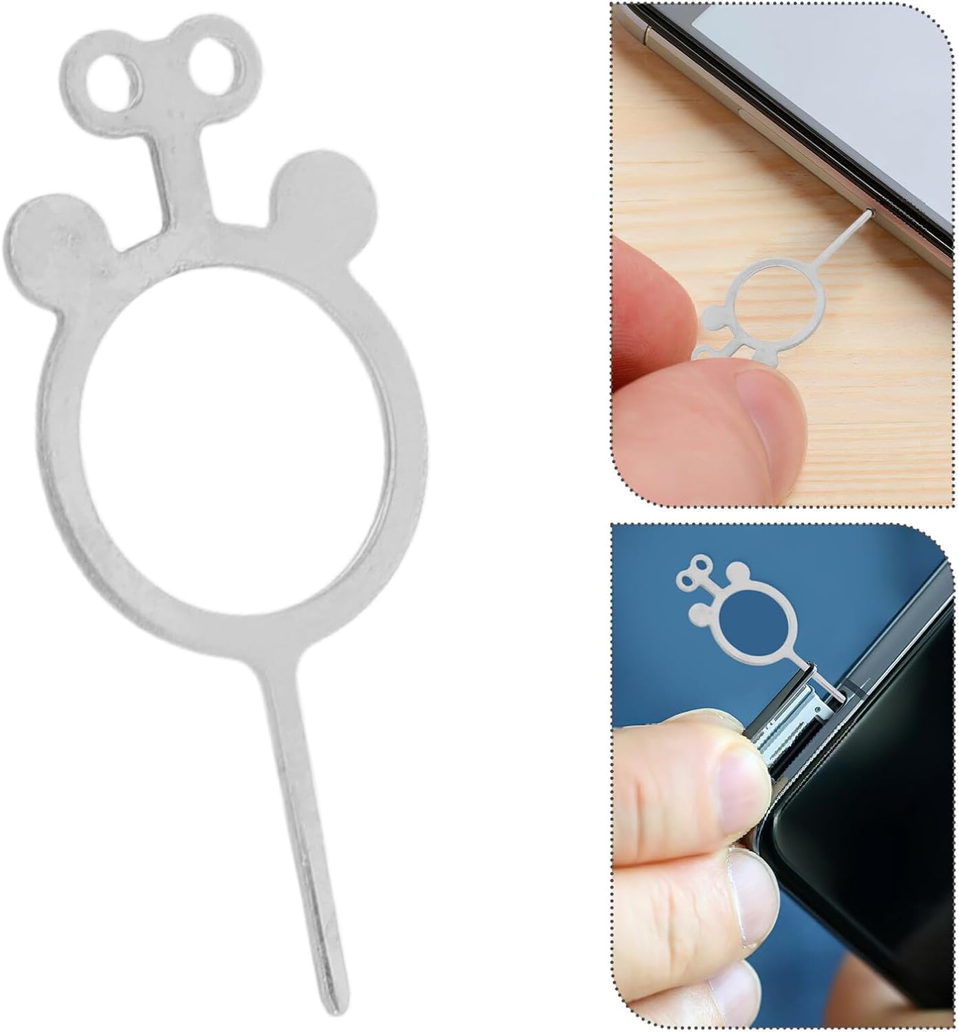 400pcs Set Holibanna Sim Card Removal Pins and Phone Sim Card Tray Ejector Tools Metal Pins for Smartphones and Tablets