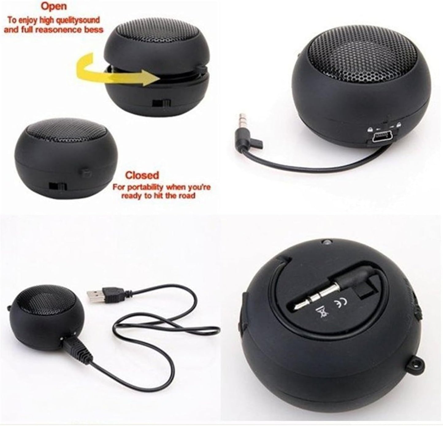 YOXIER Compact Purple Hamburger Speaker for Laptops and Phones
