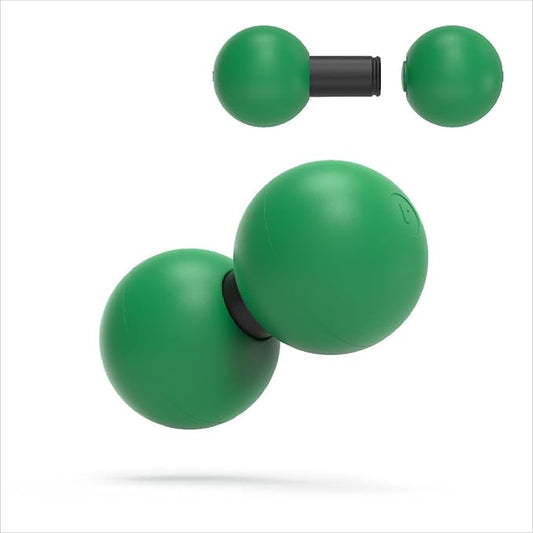 Rodo 2-in-1 Medium Peanut & Lacrosse Ball Roller | Deep Tissue Massage Tool for Fascia, Plantar Fasciitis, HIPS & Back | Mobility & Recovery Roller | Compact, Travel-Friendly, Pilates, Therapy Ready