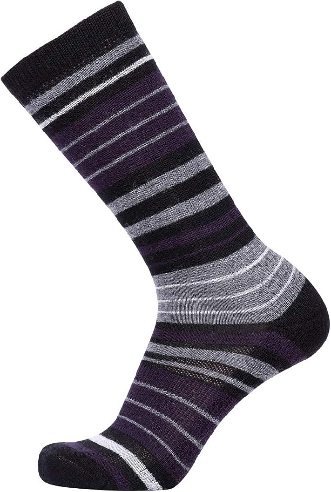 EnerWear 4 Pack Women's Merino Wool Outdoor Hiking Trail Crew Sock