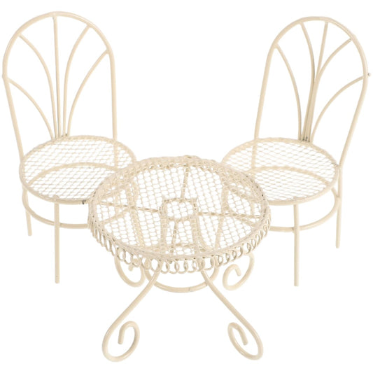 BESPORTBLE Miniature Garden Furniture Set Fairy Garden Accessories Small Table Chair Set Outdoor Decor for Home