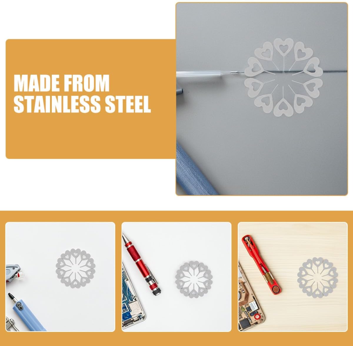 200pcs Set Sim Card Ejector Pins and Tray Removal Tools for Smartphones and Watches Stainless Steel Mobile Phone Card