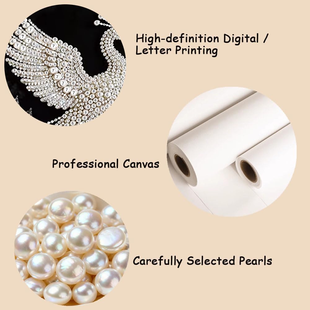 BSNRCH 5D Diamond Art Pearl Painting Kits for Adults,Special Shape Diamond Art Kits for Peacock, DIY 3D Plastic Pearl Painting Kit for Home Wall Decoration 12 × 16 inch