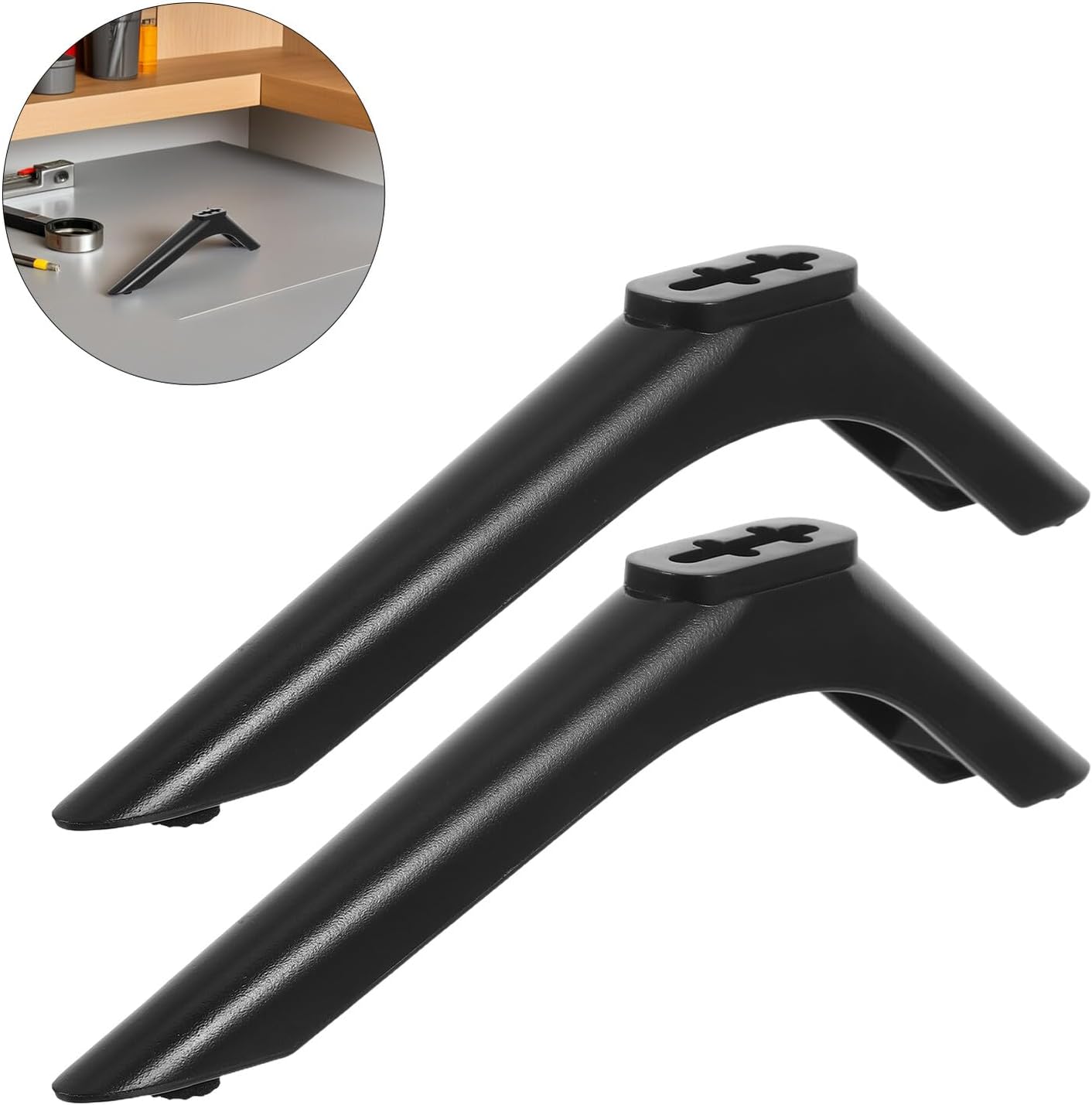 SEWACC 32-43 Inch Universal Tv Stand Base Brackets with Screws for LCD LED Tvs, Tabletop Replacement Pedestal Feet