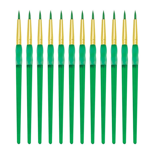 Royal Brush Big Kids Choice Round Paint Brush, Size 2, Pack of 12