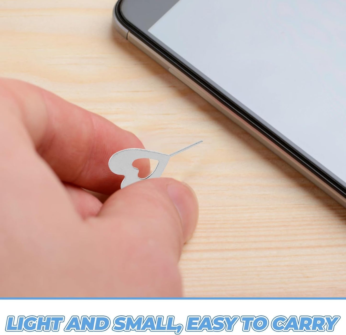 100pcs Beaupretty Sim Card Tray Ejector Pins Removal Tools for Smartphones Mobile Phone Sim Card Remover Tool