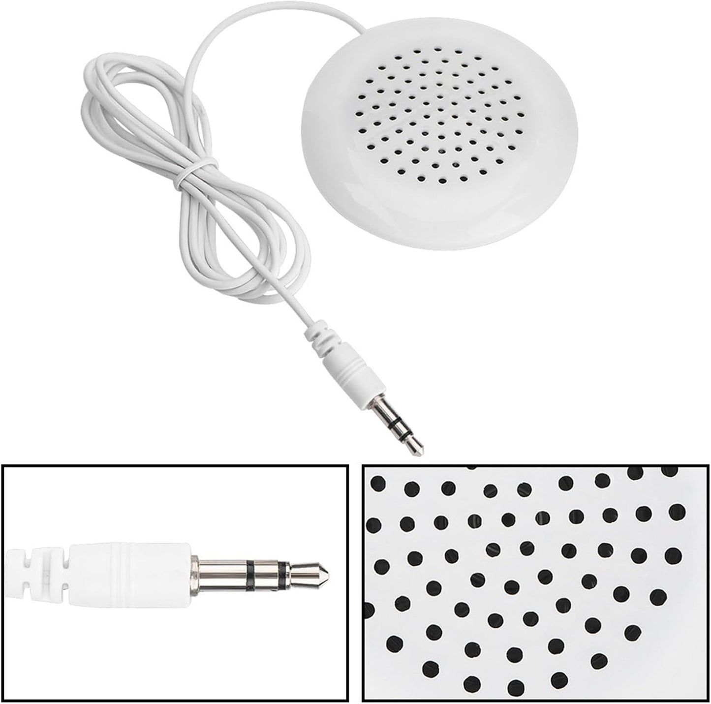 Cuifati 2PCS 3.5mm 3.5mm MP3 Mini Stereo Speaker,New DIY Pillow Speaker Mini Stereo Speaker,True HD and Unique Soft