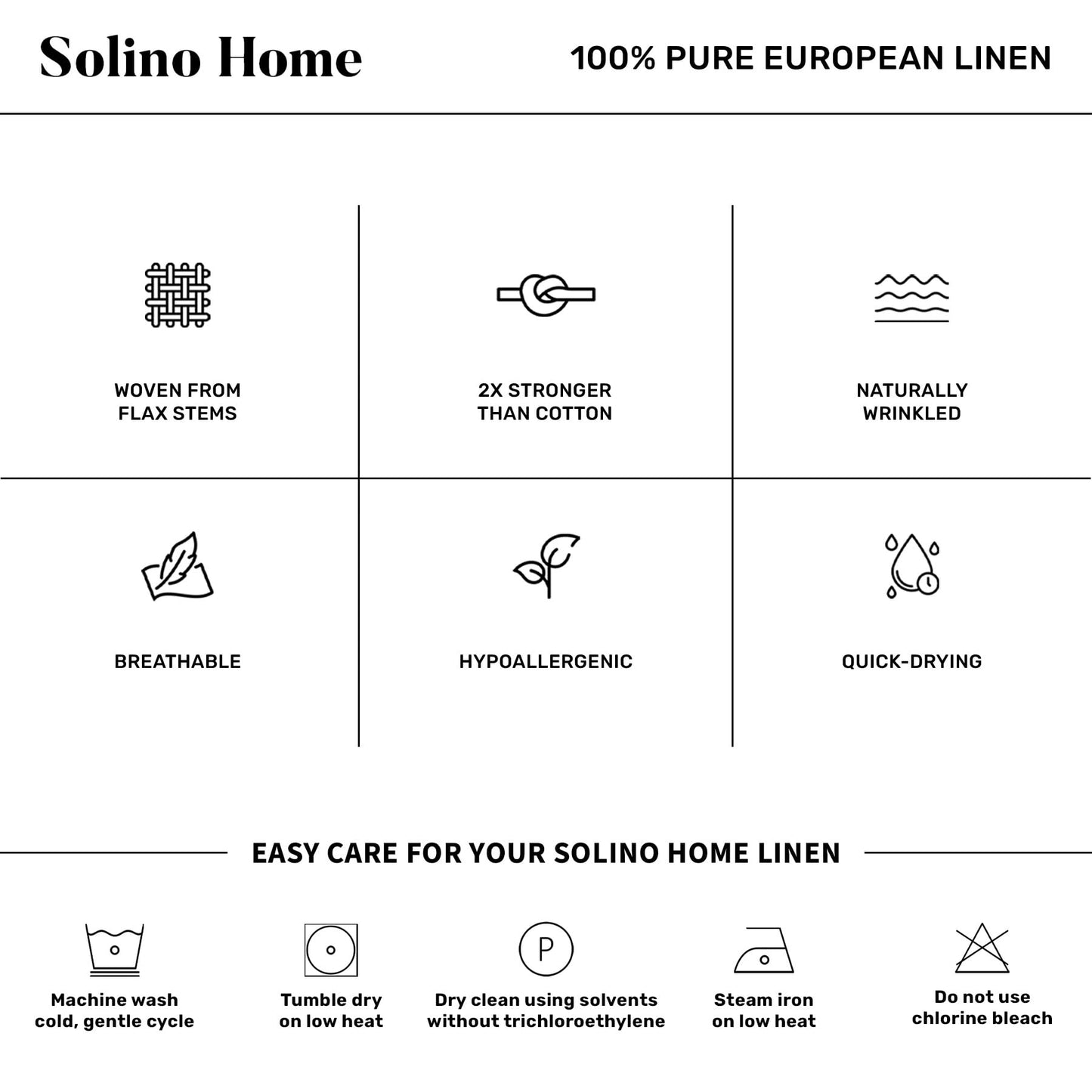 Solino Home Linen Table Runner 108 Inches Long - Narrow Stripe, 100% Pure Linen Natural and White Table Runner 14 x 108 Inch for Dining, Spring, Summer, Mothers Day