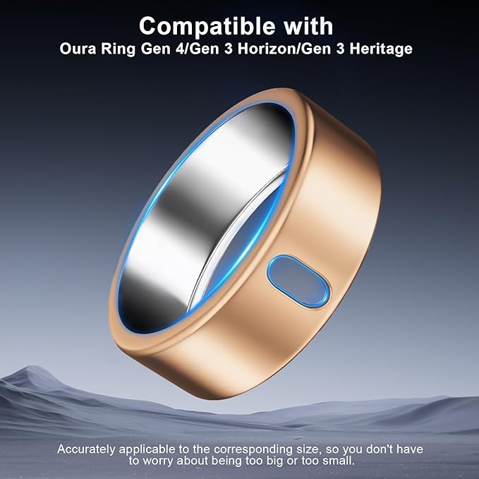 5 Pack Cover Compatible with Oura Ring Gen 4/Oura Ring Gen 3 Horizon/Heritage, Surport Charging with Cover on, Anti-Scratch TPU Protector for Oura Rings Accessories Women Men (Size 9)