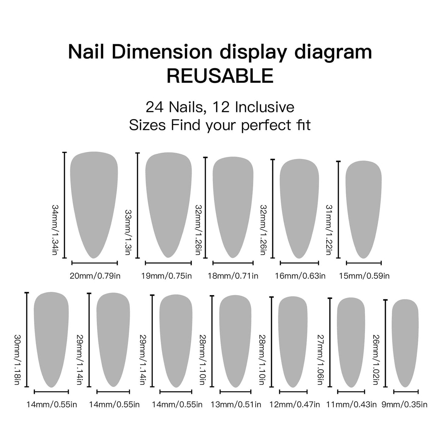 RUOKEXIN Long Stiletto Press on Nails French Tip Fake Nails Gold False Nails with Rhinestones Designs Almond Nail Press ons Sparkly Artificial Nails for Women 24Pcs